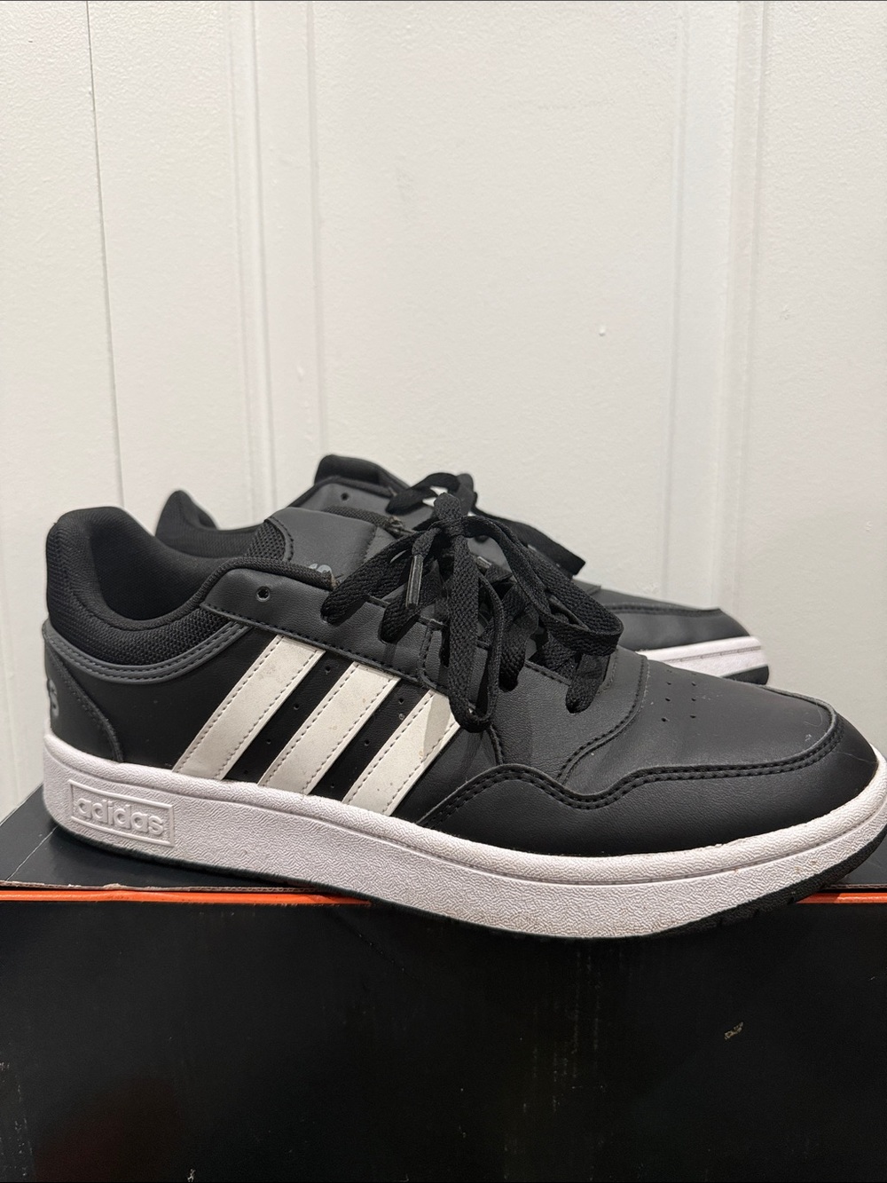 adidas Black and White Court-Inspired Men's Sneakers